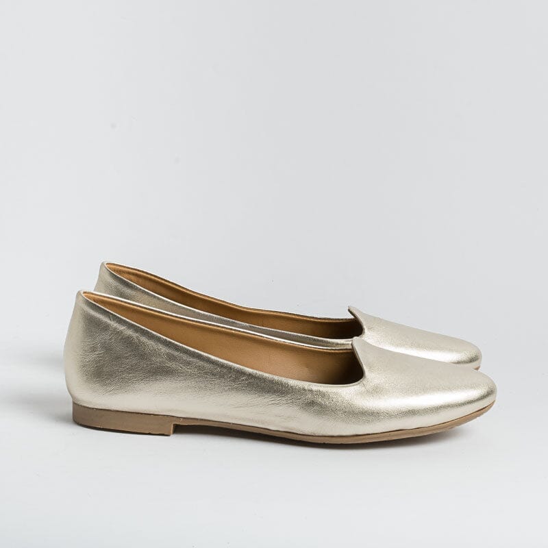 ANNA F - Ballerina - 5261 - Laminato Platino Scarpe Donna Anna F.
