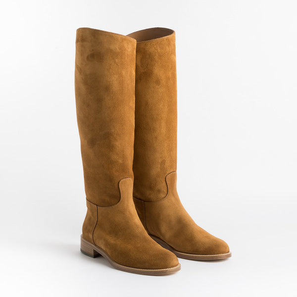 MARETTO - Riding boots - 9623 - Suede Leather Women's Shoes Maretto