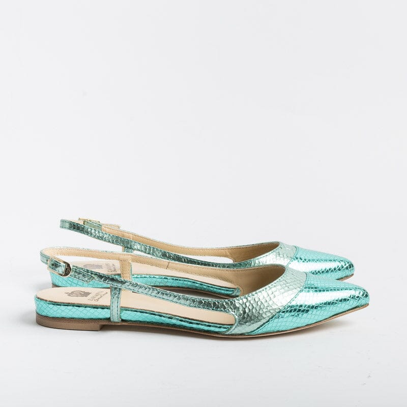 L' ARIANNA - Sling Back - CH2006 - Serpente laminato Saila Scarpe Donna L'Arianna