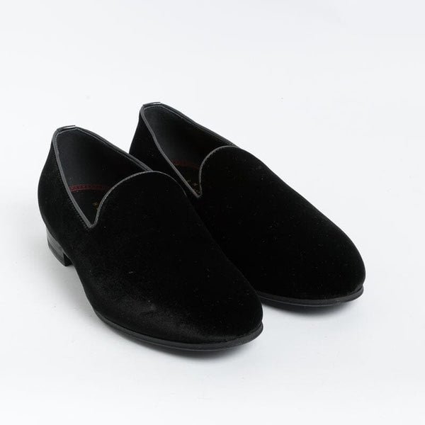 HENDERSON - Mocassino - CASINò - Velluto nero Scarpe Uomo HENDERSON