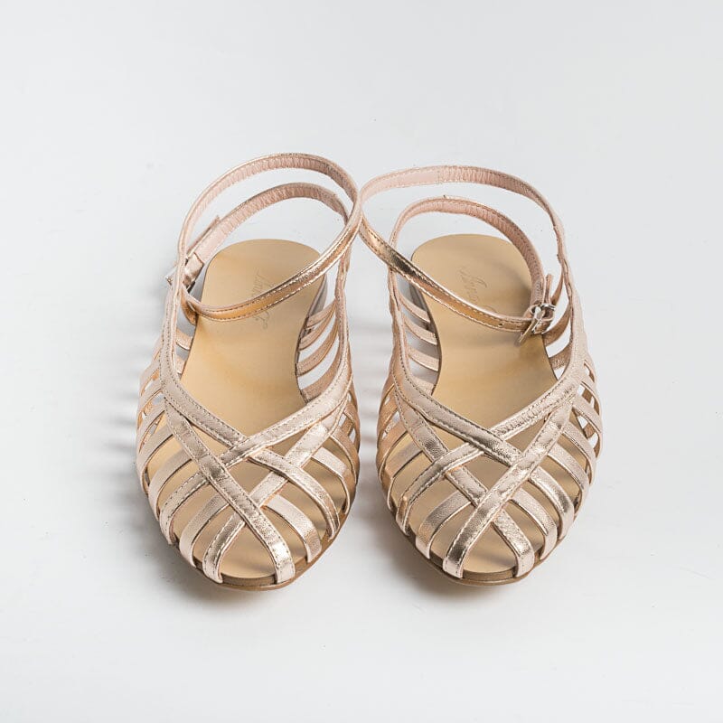 ANNA F. - Sandali 513 - Laminato Cipria Scarpe Donna Anna F.