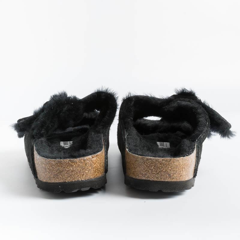 BIRKENSTOCK - 0752663 - Arizona Fur - Nero Scarpe Donna BIRKENSTOCK