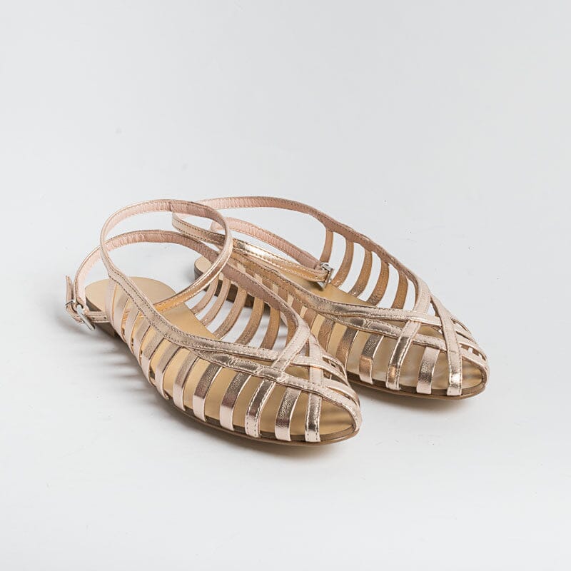 ANNA F. - Sandali 513 - Laminato Cipria Scarpe Donna Anna F.