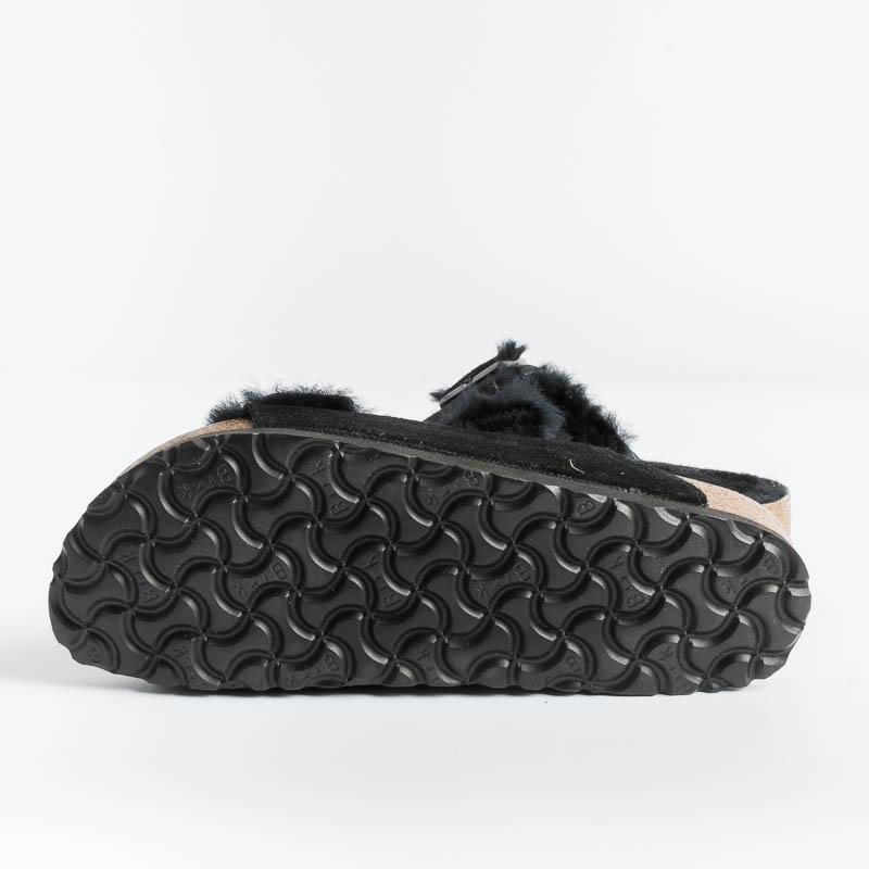 BIRKENSTOCK - 0752663 - Arizona Fur - Nero Scarpe Donna BIRKENSTOCK