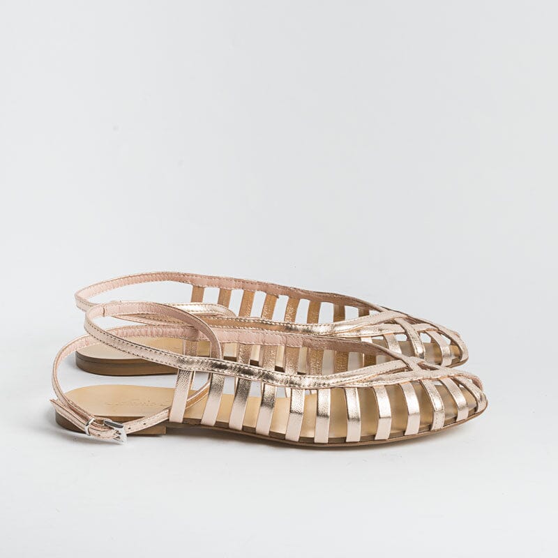 ANNA F. - Sandali 513 - Laminato Cipria Scarpe Donna Anna F.