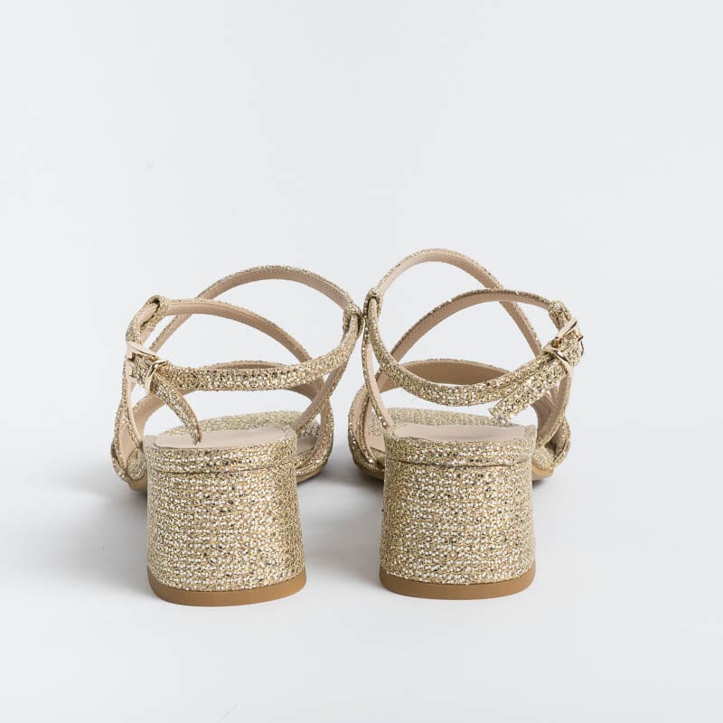 ROBERTO FESTIVAL - MACY Sandals - Gold Fabric Roberto Festa Women's Shoes