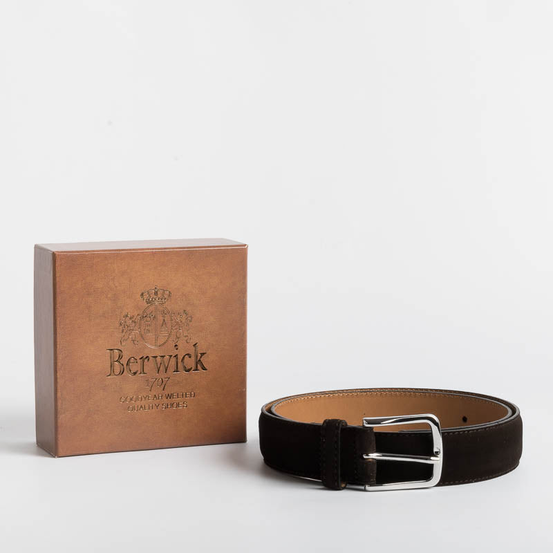 BERWICK 1707 - Cintura - Camoscio - Superbuck testa di moro Accessori Uomo BERWICK 1707 - Collezione uomo