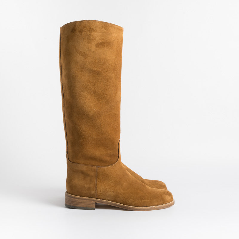MARETTO - Stivale alla cavallerizza - 9623 - Camoscio Cuoio Scarpe Donna Maretto