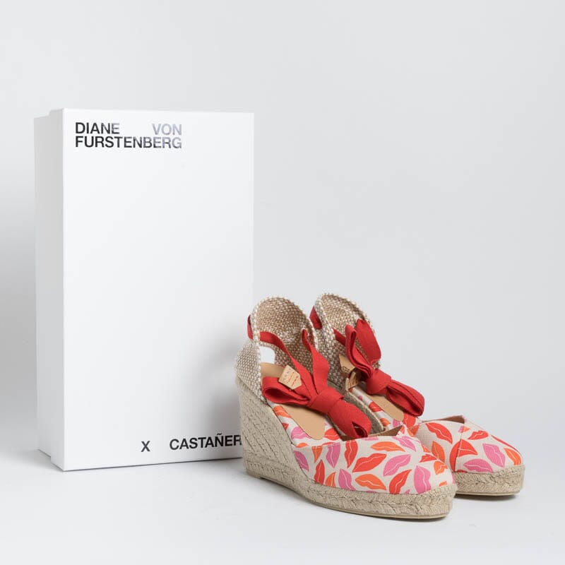 CASTAÑER - Espadrillas - Edizione Diane Von Furstenberg - CHIARA - Bianco Rosa Scarpe Donna CASTAÑER