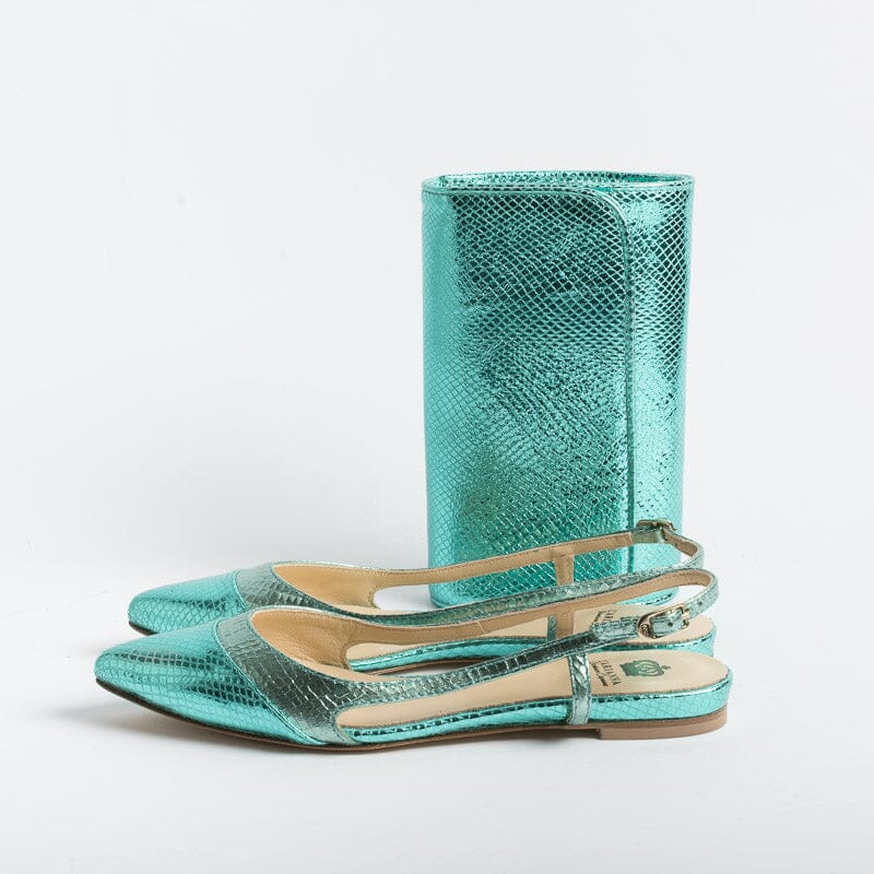 L' ARIANNA - Sling Back - CH2006 - Serpente laminato Saila Scarpe Donna L'Arianna
