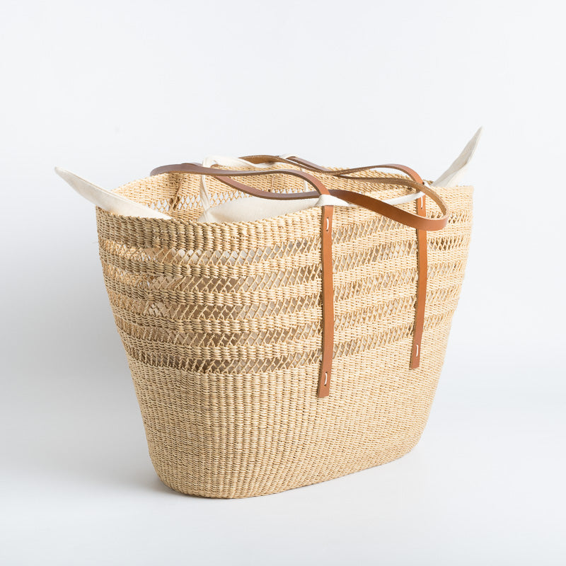 MUUÑ - Borsa Rafia Bicro - Naturale Borse MUUÑ