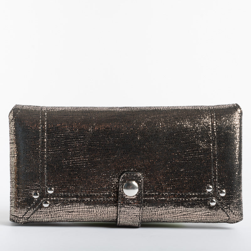 JEROME DREYFUSS - Portafoglio porta cellulare - Lamè argento Accessori Donna Jerome Dreyfuss