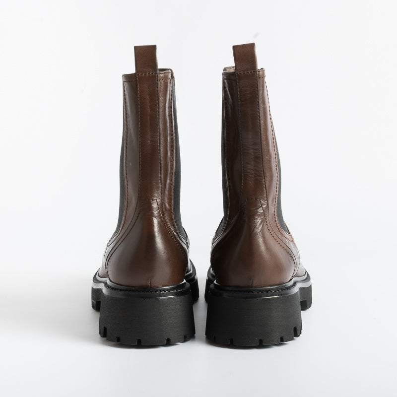 CappellettoShop - Ankle boot - Gange S3501 - Cacao Leather Shoes Woman CAPPELLETTO 1948