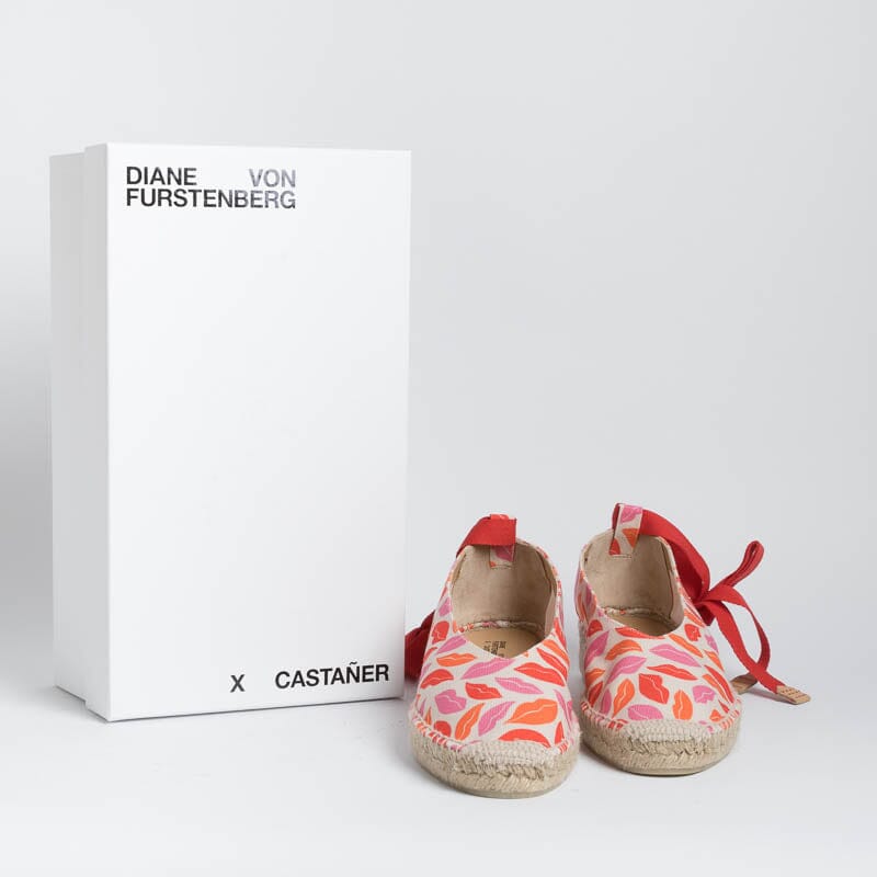 CASTAÑER - Edizione Diane Von Furstenberg - Espadrillas - GEA- Bianco Rosa Scarpe Donna CASTAÑER