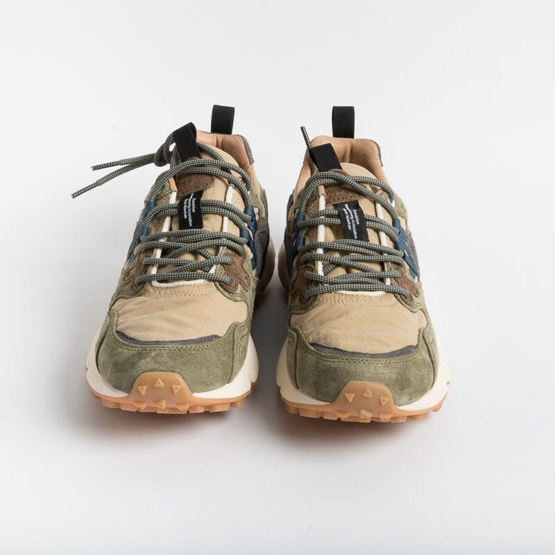 FLOWER MOUNTAIN - Sneakers Yamano 3 - Beige / Militare Scarpe Uomo FLOWER MOUNTAIN