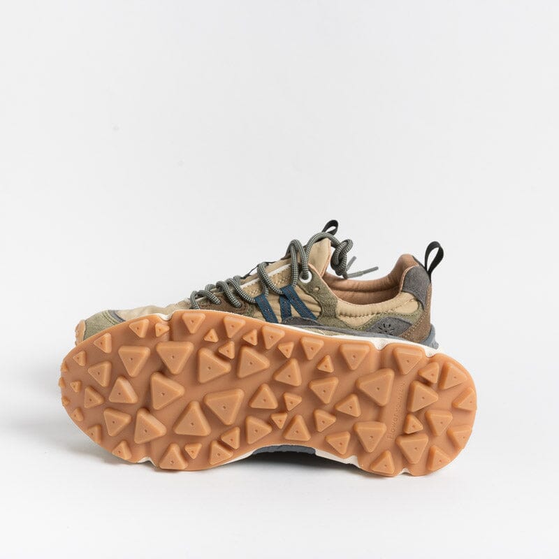 FLOWER MOUNTAIN - Sneakers Yamano 3 - Beige / Militare Scarpe Uomo FLOWER MOUNTAIN