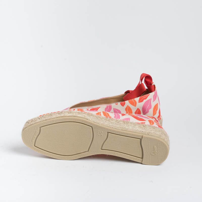 CASTAÑER - Edizione Diane Von Furstenberg - Espadrillas - GEA- Bianco Rosa Scarpe Donna CASTAÑER