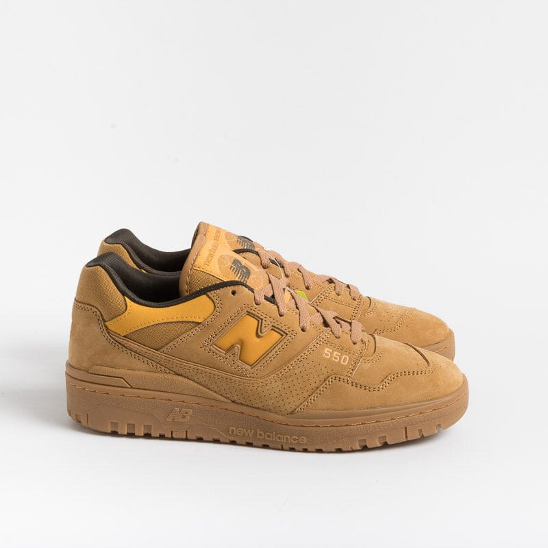 NEW BALANCE - Sneakers Unisex BB550WEA - Camoscio cuoio Scarpe Donna NEW BALANCE - Collezione Donna