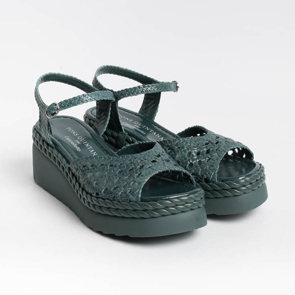 PONS QUINTANA - Sandals IBIZA 10323 - Petrol Women's Shoes PONS QUINTANA