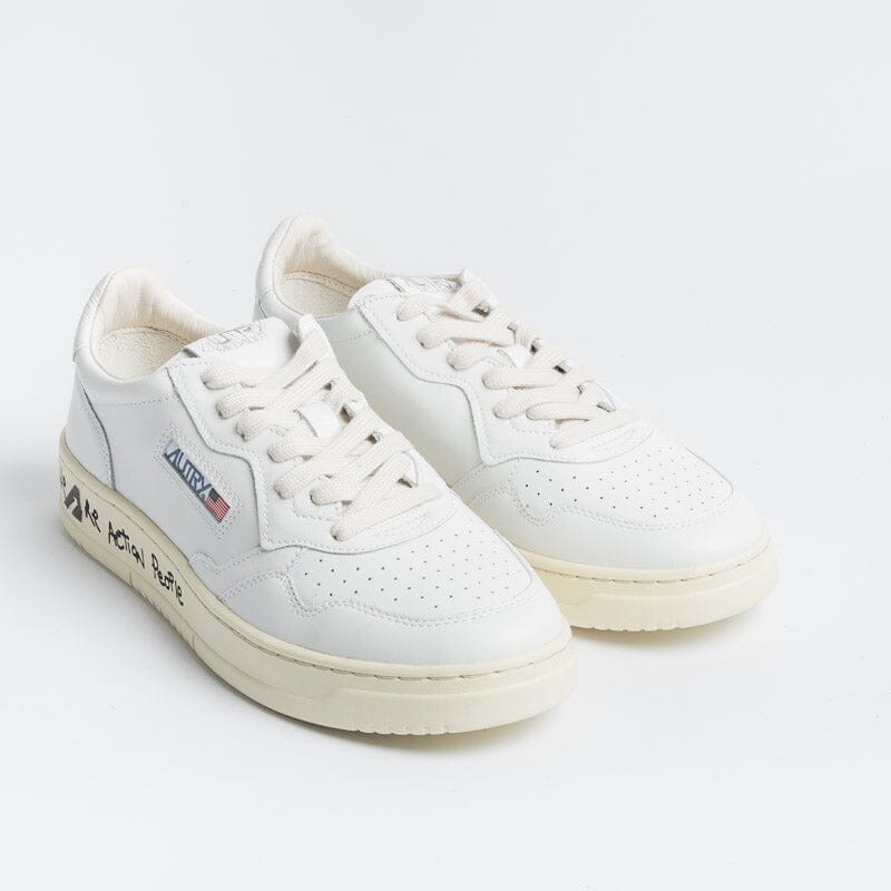 AUTRY LD06- LOW WOM ALL LEAT/DRAW - Bianco/Bianco Scarpe Donna AUTRY - Collezione donna