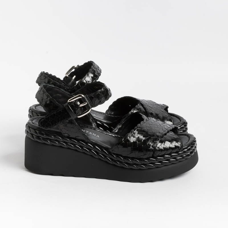PONS QUINTANA - Sandali IBIZA 10326 - Nero Scarpe Donna PONS QUINTANA