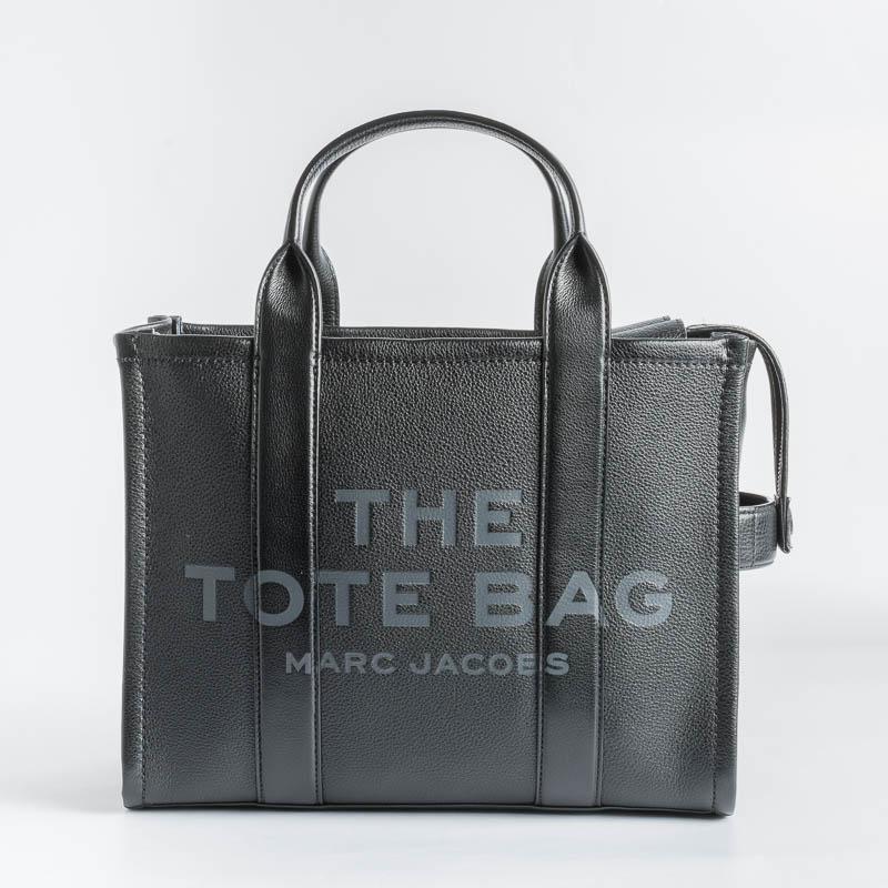 MARC JACOBS - HOO4LOIPF21 - The Leather Small Tote Bag - Nero Borse Marc Jacobs