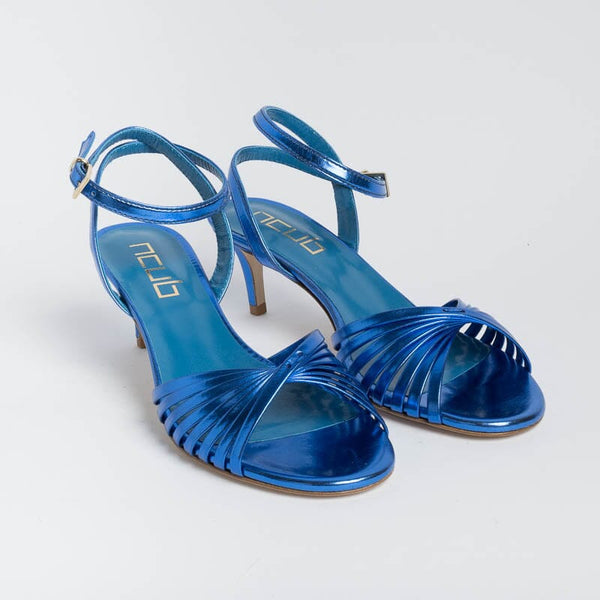 NCUB - Sandalo - Luna 21 - Laminato Bluette Scarpe Donna NCUB
