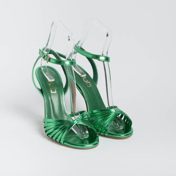 NCUB - Sandalo - Sole 19 - Laminato Verde Scarpe Donna NCUB