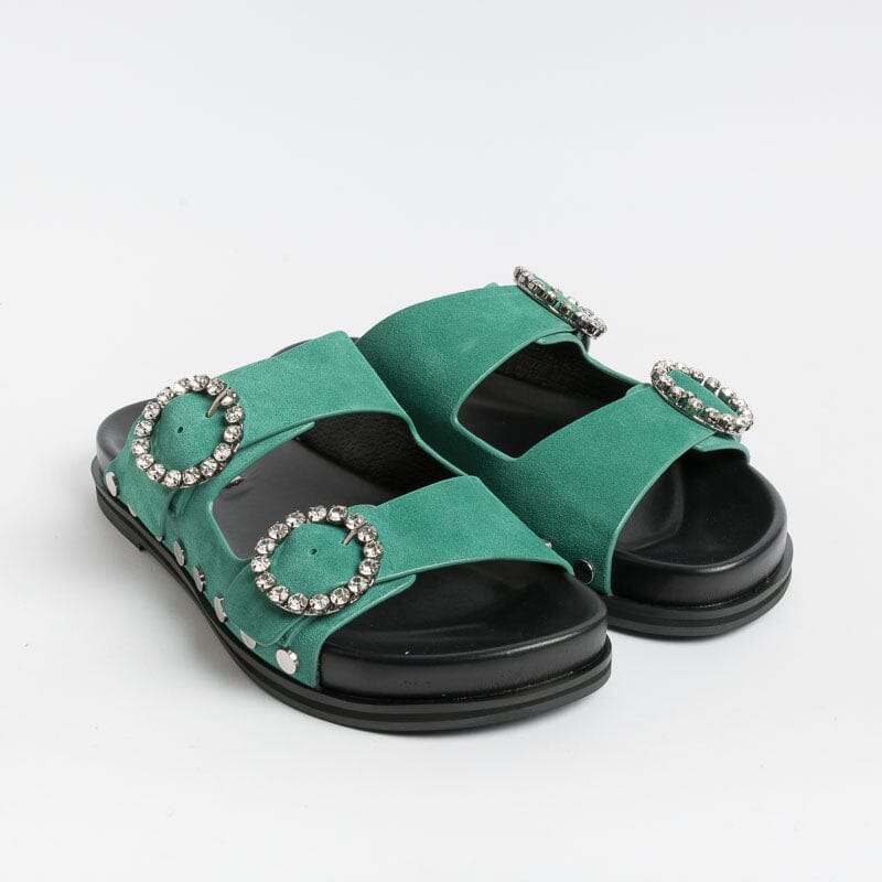 Suede Bibi Blu Scarpe BIBI LOU Sandali Bassi 506Z Verde