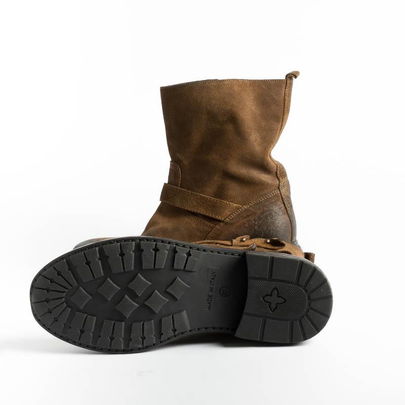 STRATEGIA - Biker Ankle Boot A4633 - Gringo - Leather Wash Shoes Woman Strategy