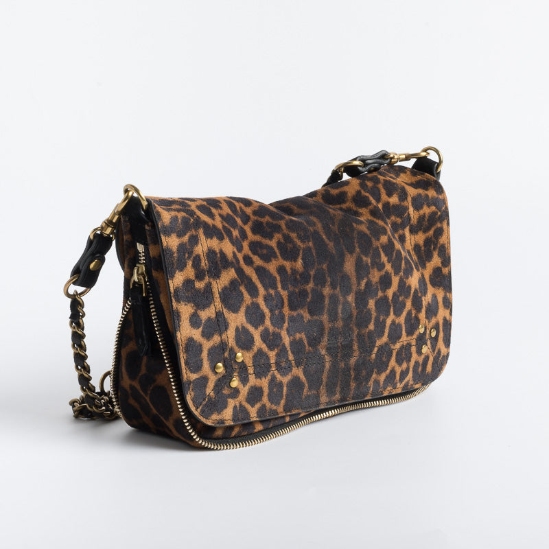 JÉRÔMEE DREYFUSS - Shoulder and Shoulder Bag - Bobi S - Leopard Bags Jerome Dreyfuss