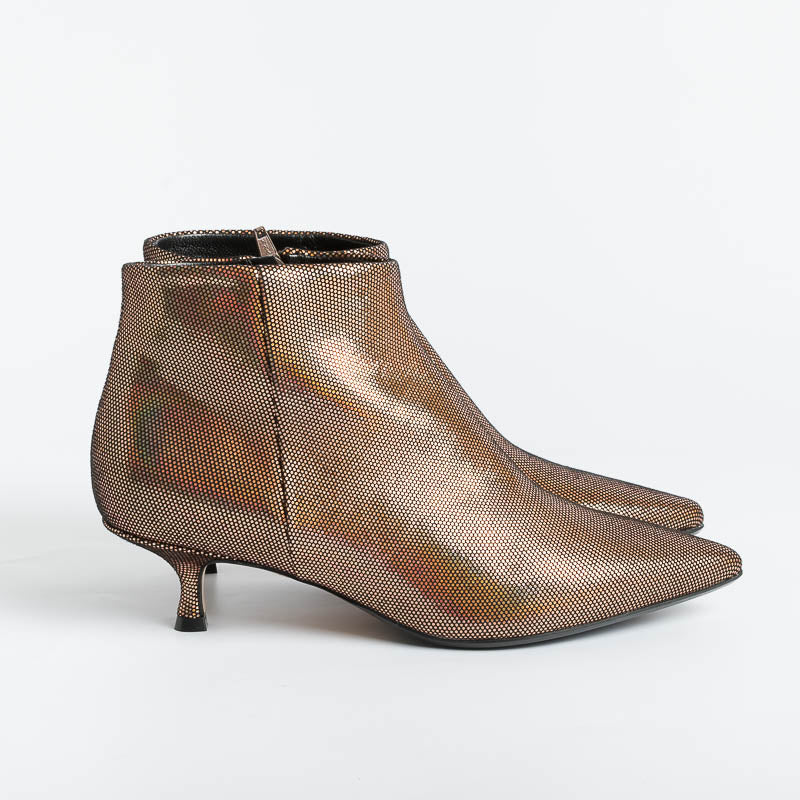 ANNA F - Ankle boot - 9397 - Gold / bronze Women's Shoes Anna F.