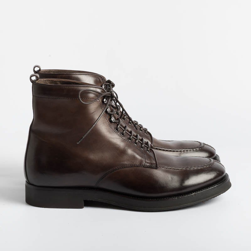 ALBERTO FASCIANI - Ankle boots - 47056 - Ulisse - Mahogany Men's Shoes ALBERTO FASCIANI - Men's Collection