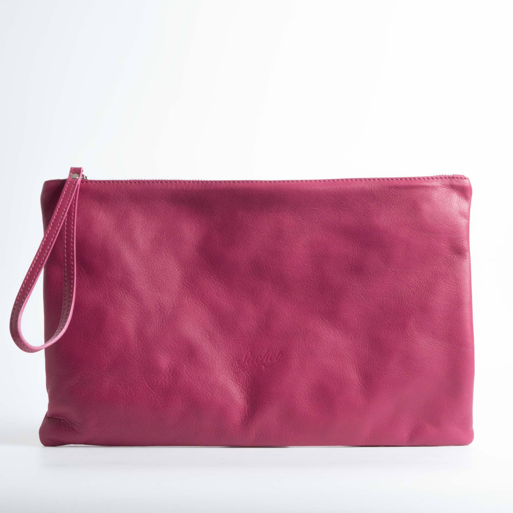 SACHET - FW 2018/19 - Maxi Clutch NATUR - Fuchsia SACHET Bags