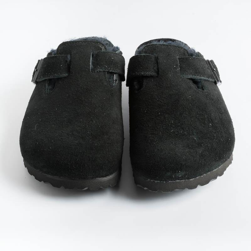 BIRKENSTOCK - 0259883 - BOSTON FUR - Nero Scarpe Uomo BIRKENSTOCK