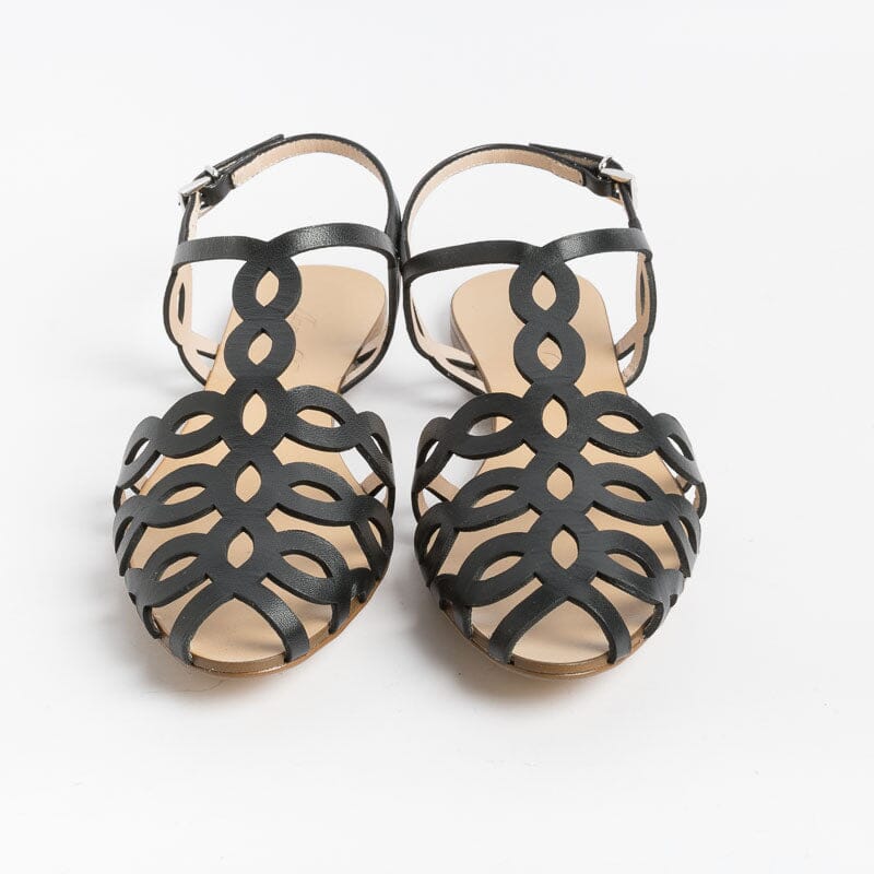 ANNA F. -Sandali bassi 3628 - Nappa Nero Scarpe Donna Anna F.