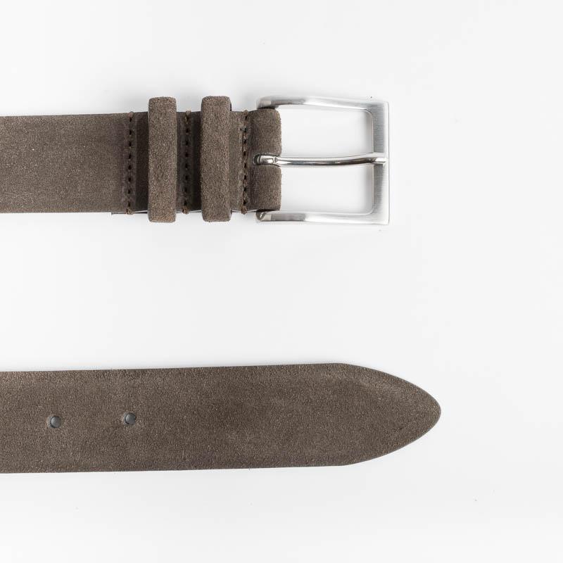 CAPPELLETTOSHOP - Belt - Alaska Suede - Dark Brown Men's Accessories CAPPELLETTO 1948 - Men's Collection