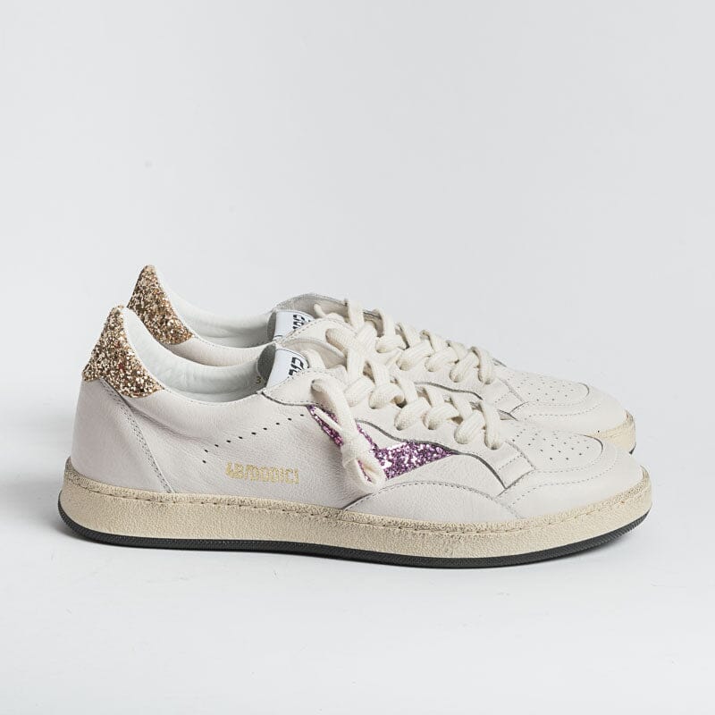 4B12 - Sneakers - Play D28 - Bianco Lilla Oro Scarpe Donna 4B12 - COLLEZIONE DONNA