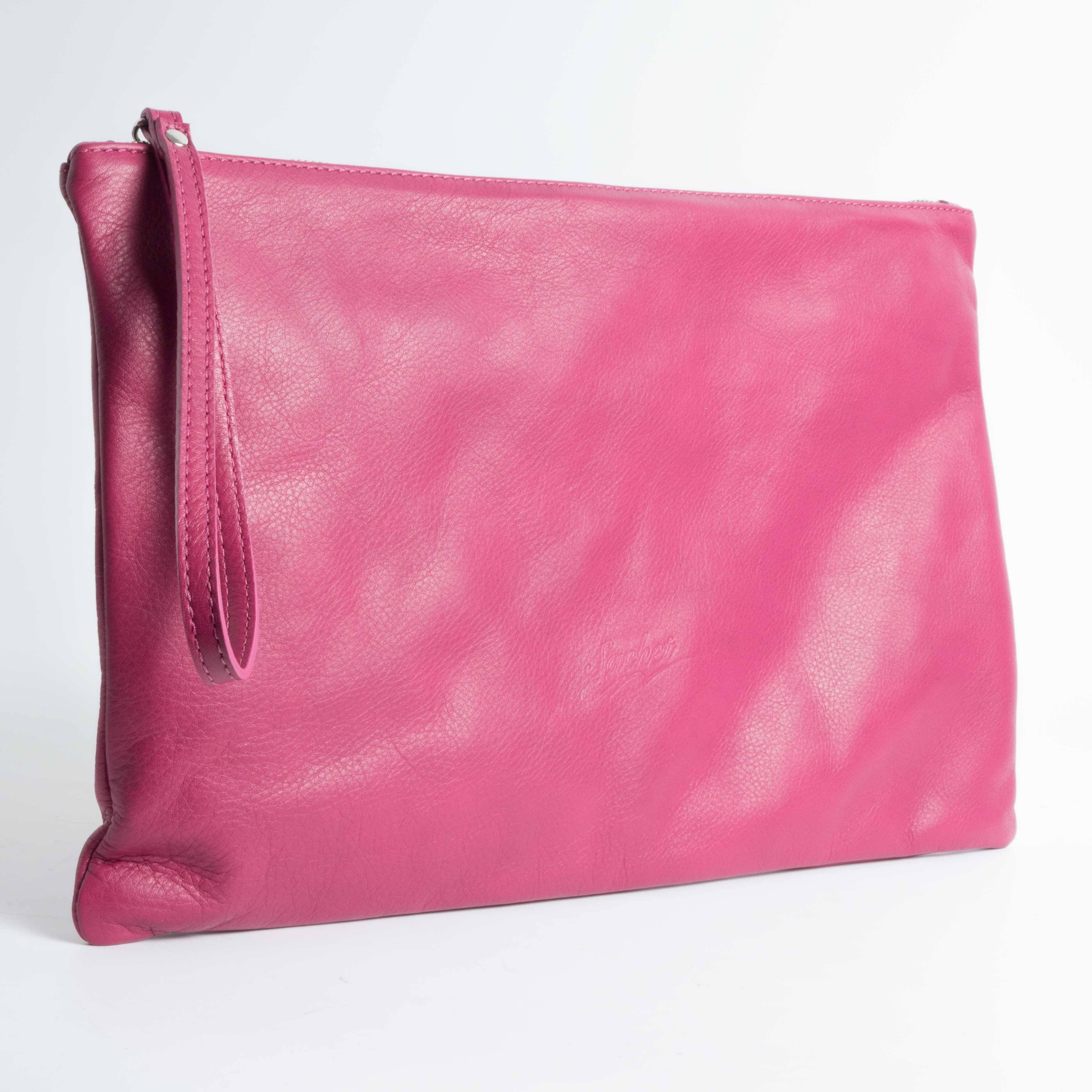 SACHET - AI 2018/19 - Maxi Pochette NATUR - Fucsia Borse SACHET