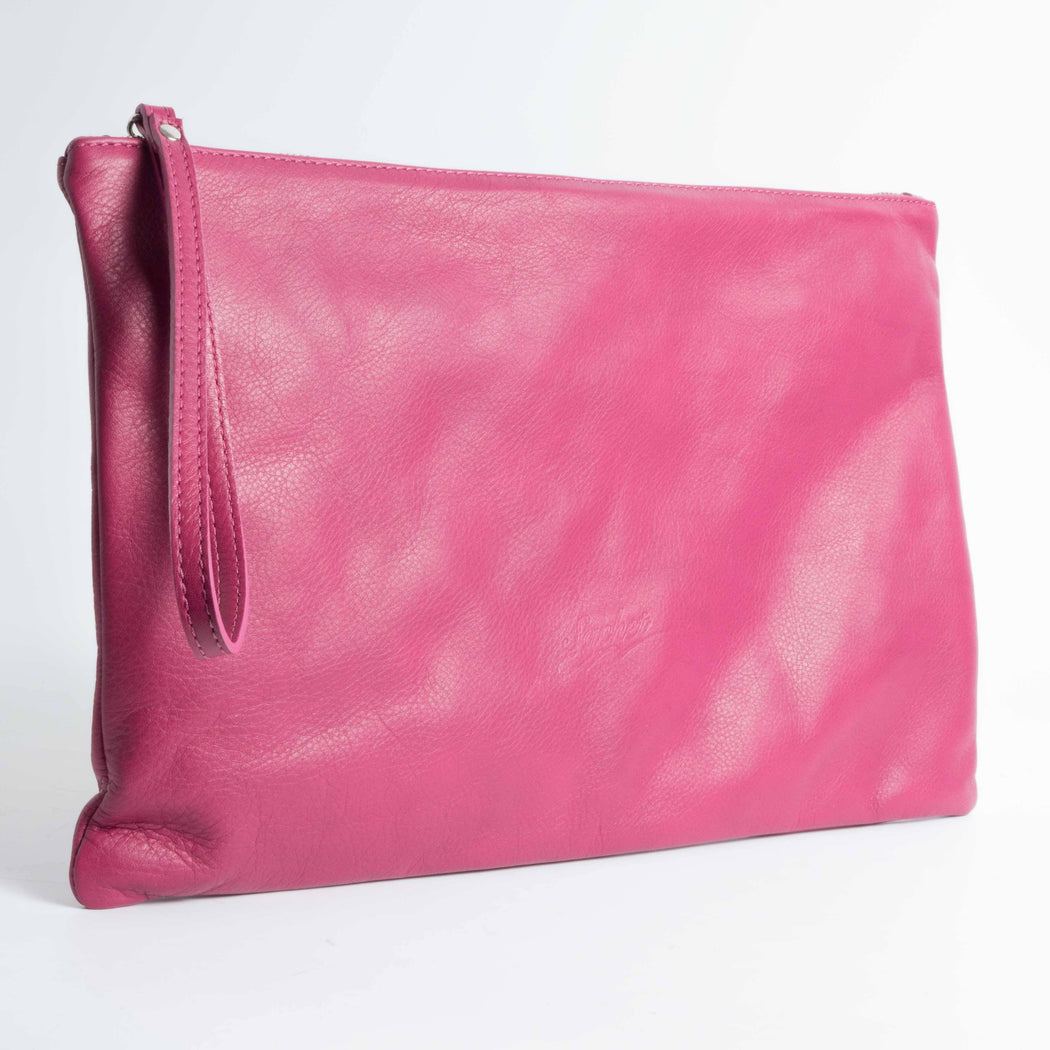 SACHET - FW 2018/19 - Maxi Clutch NATUR - Fuchsia SACHET Bags