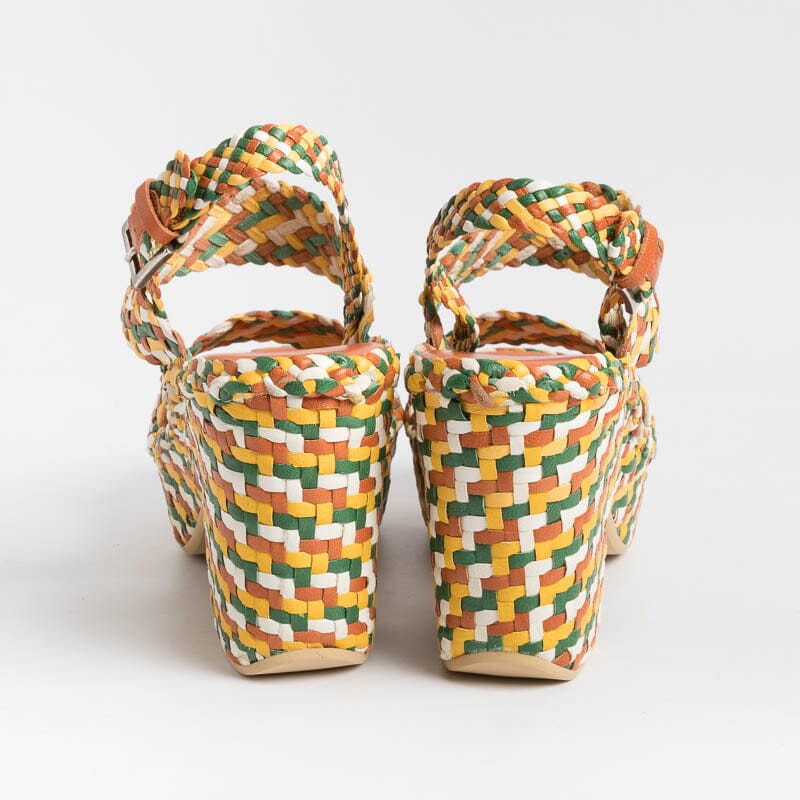 DEL CARLO - Sandali 11533 - Intreccio Multicolore Scarpe Donna DEL CARLO