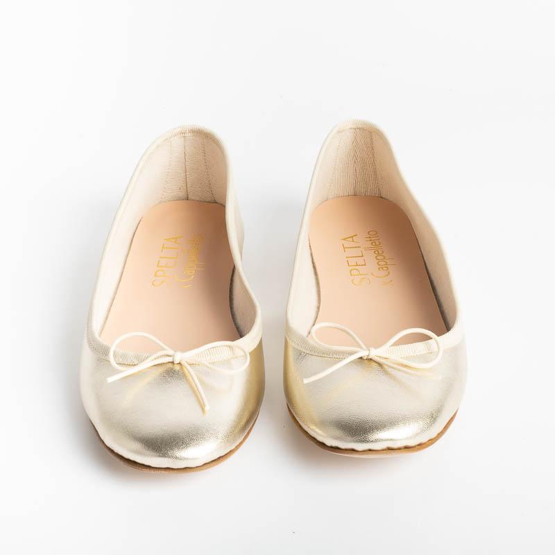 SPELTA MILANO - Ballerina - Nicole - Laminato Platino Scarpe Donna SPELTA MILANO