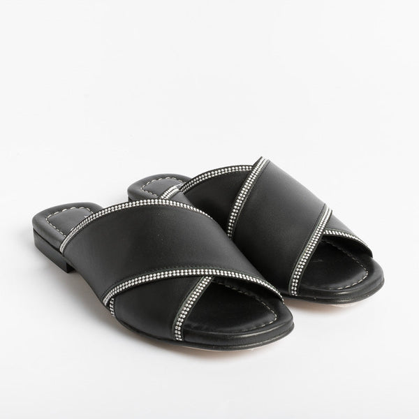 PEDRO MIRALLES - Mules - 18051 - Black Leather Shoes Woman Pedro Miralles