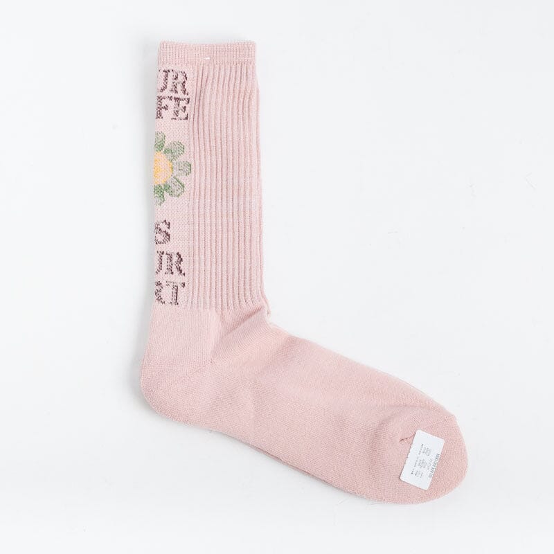 ANONYMOUS - Calzino- Rosa/ Scritta Accessori Donna ANONYMOUS