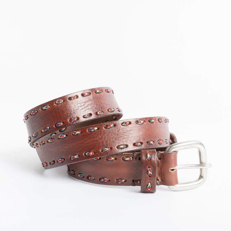 PUNTO VITA - Cintura PV1137 - Testa di Moro/ricamo Accessori Donna PUNTO VITA