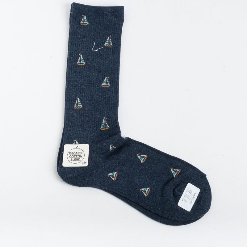 ANONYMOUS - Calzino - Blu / Barchette Accessori Uomo CappellettoShop