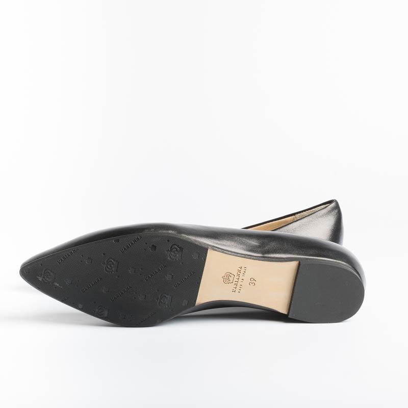 L' ARIANNA - Ballerina BL1011 - Siviglia - Nero Fondo Gomma Scarpe Donna L'Arianna