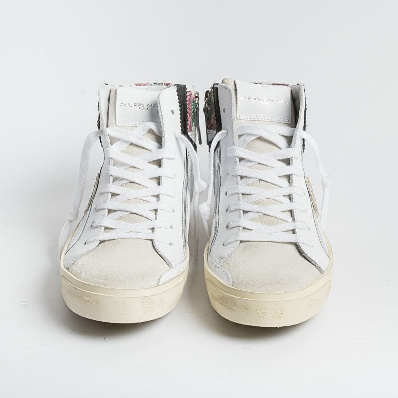 PHILIPPE MODEL - PRHD VFG1 - Paris High - Bianco Fleurs Scarpe Donna Philippe Model Paris