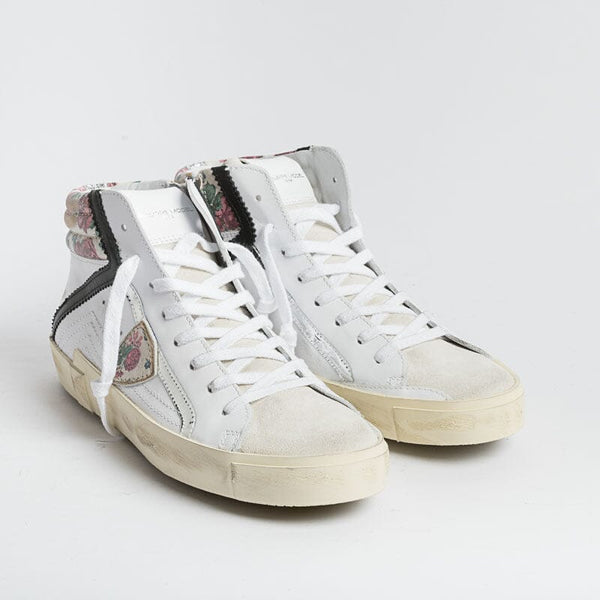 PHILIPPE MODEL - PRHD VFG1 - Paris High - Bianco Fleurs Scarpe Donna Philippe Model Paris