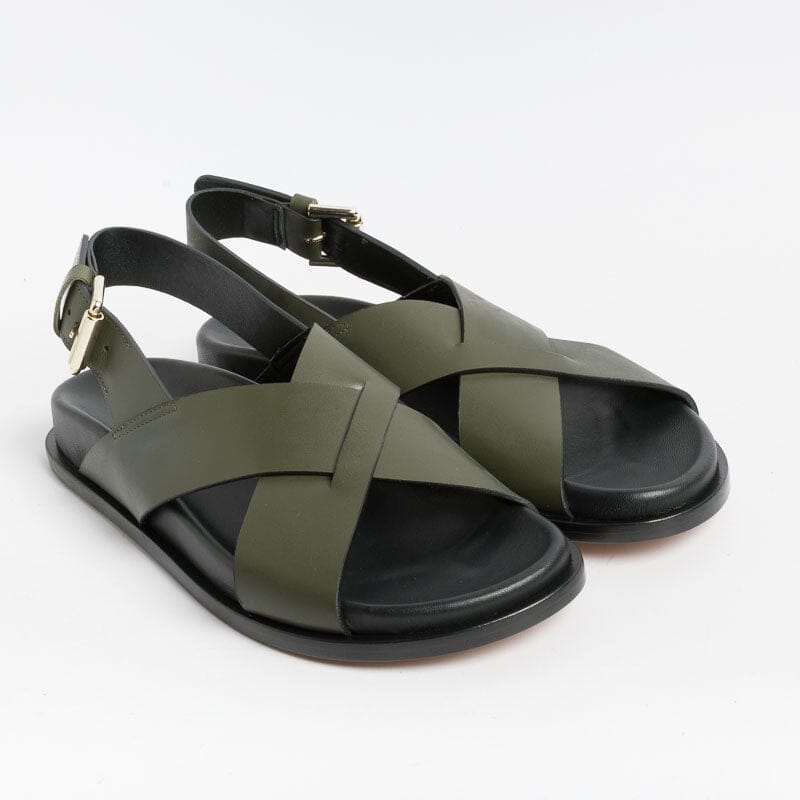 GUGLIELMO ROTTA - Sandali bassi - Tilly - Pelle Verde Scarpe Donna GUGLIELMO ROTTA